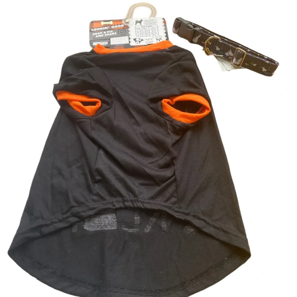 RADLEY LONDON/WOOF Dog Collar and Dog Halloween Costume. Size M/L